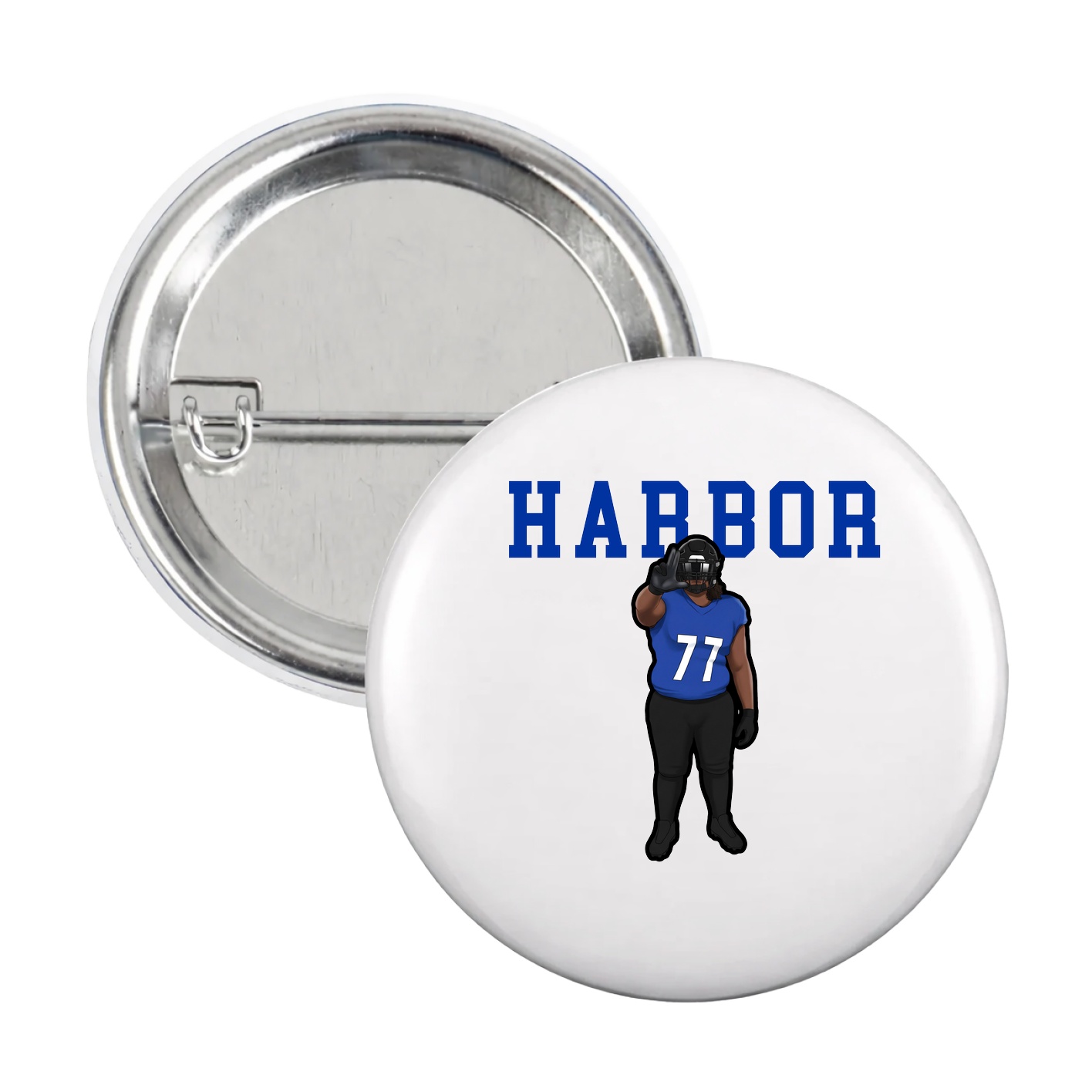 Game Day Button — Shirsey in White