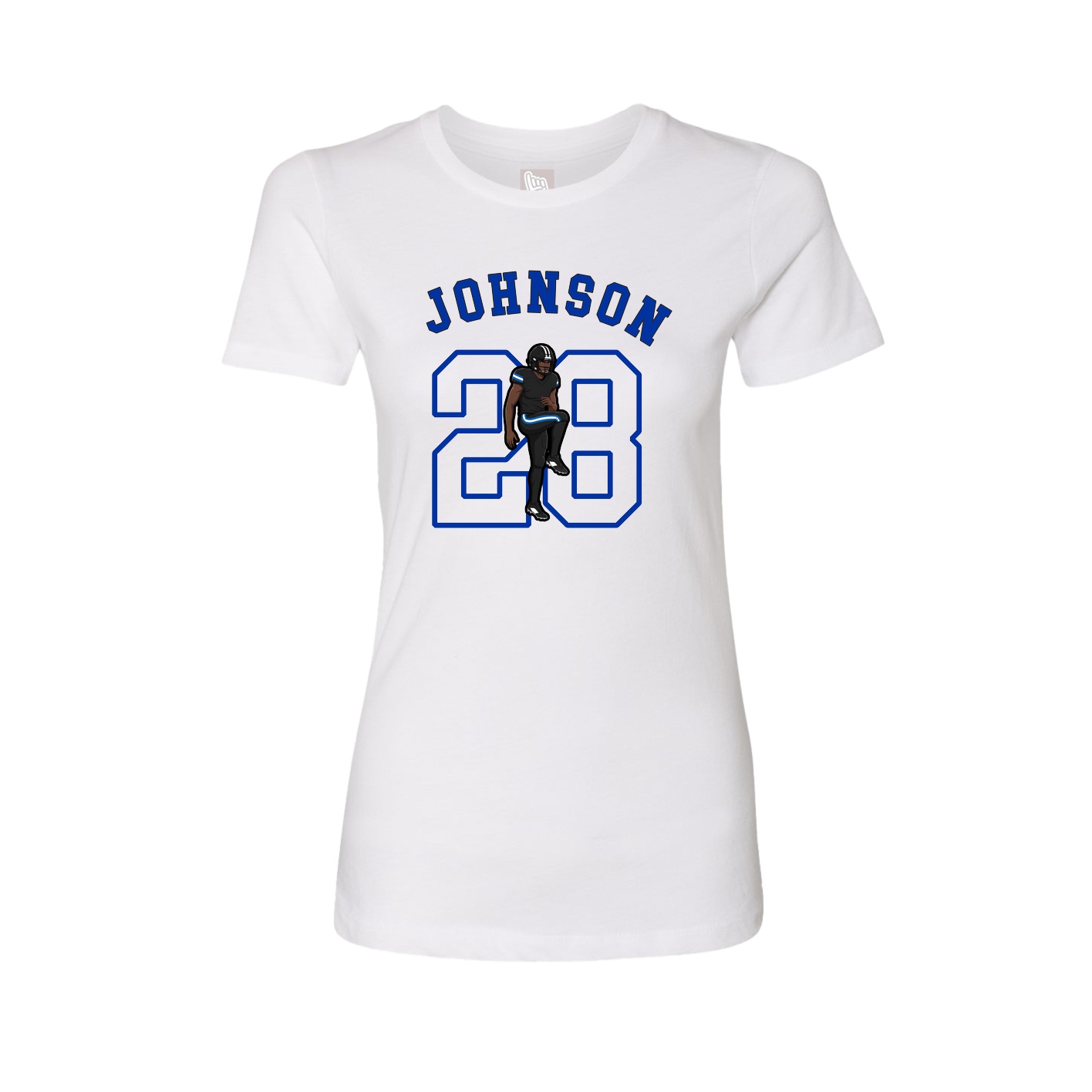 Fitted Women's Tee — Shirsey Arch in White