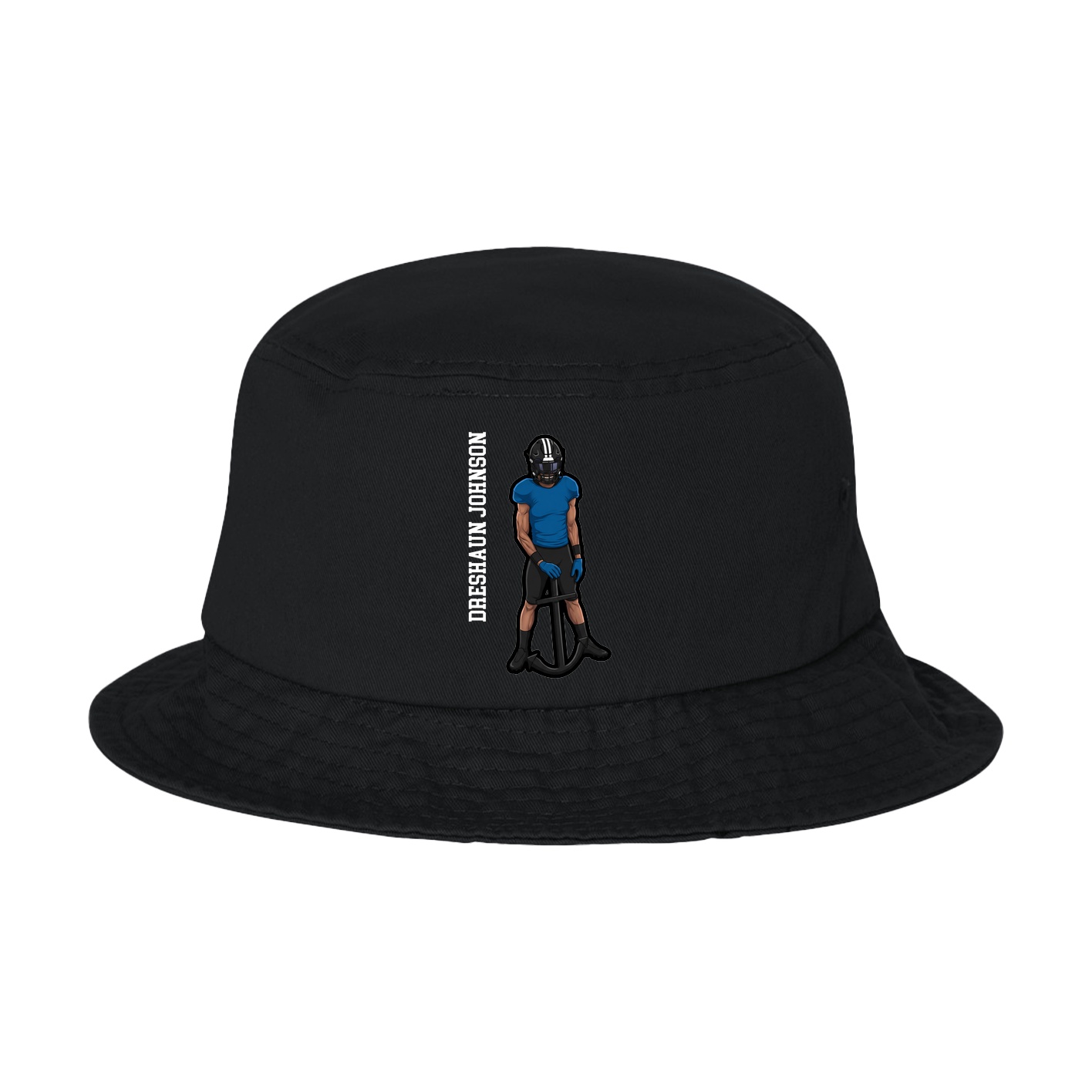 Bucket Cap — Name Vertical in Black