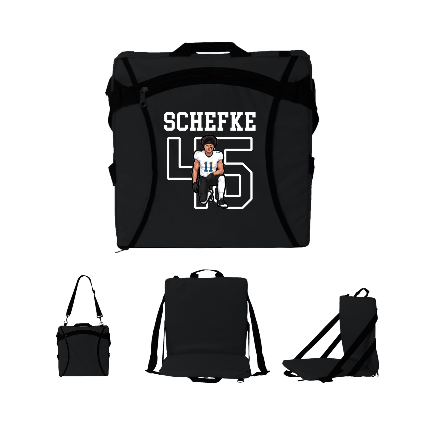 Folding Stadium Seat — Shirsey in Black