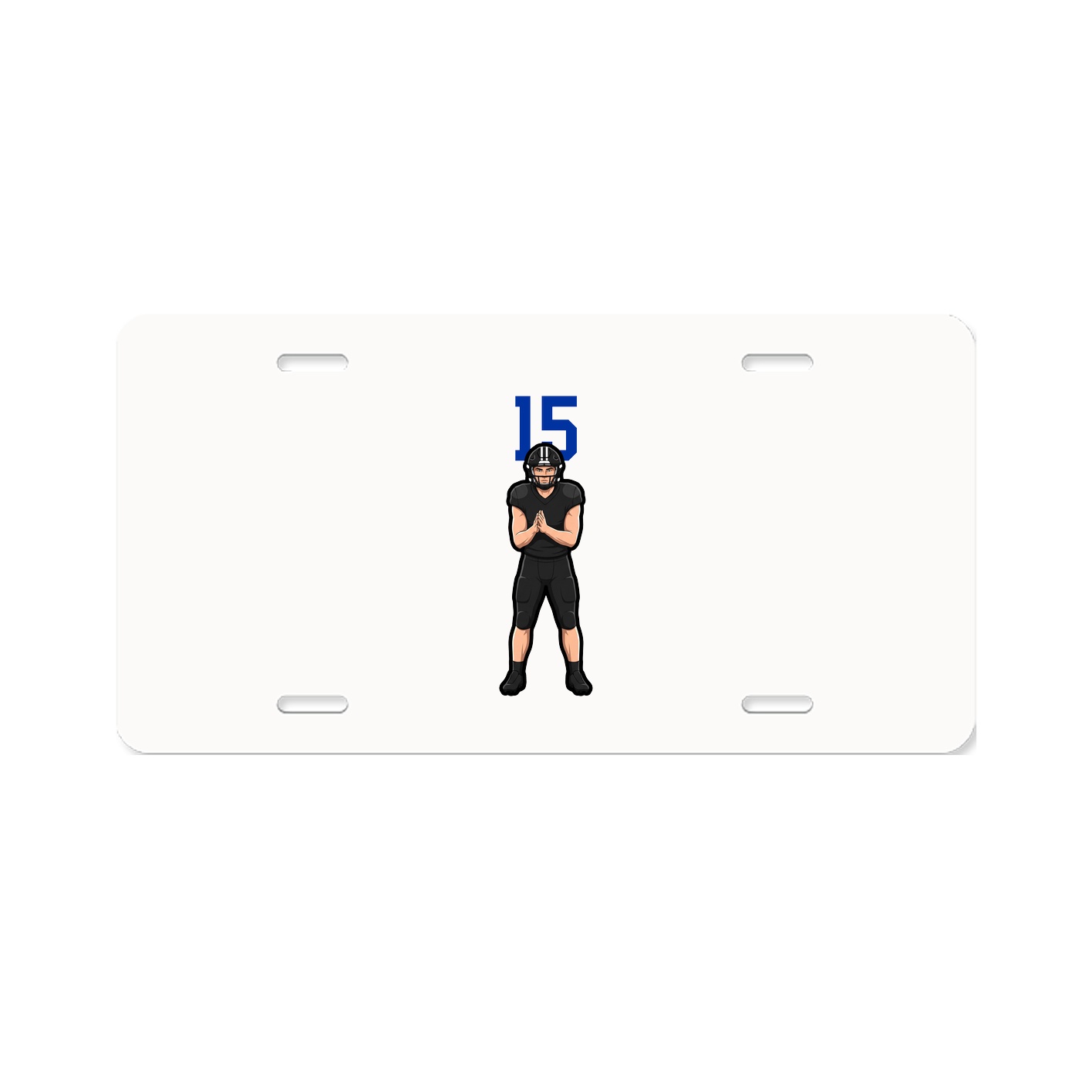 License Plate — Number Top in Classic