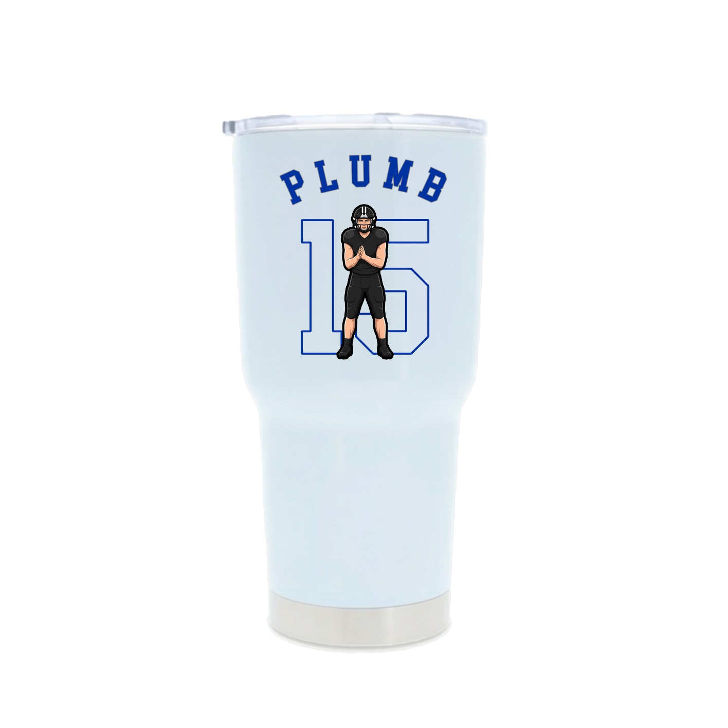 30oz Stainless Steel Tumbler — Shirsey Arch in White