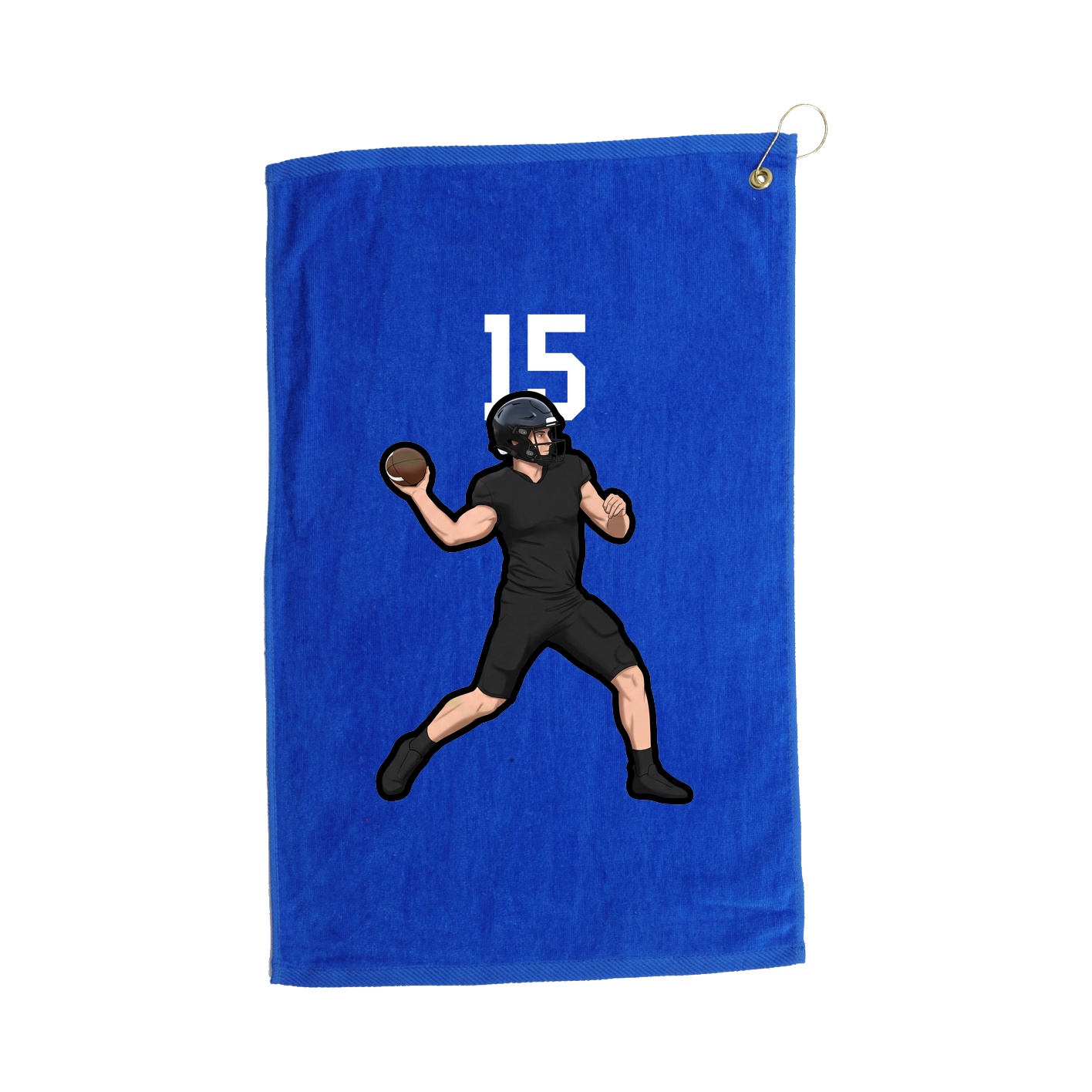 Golf Towel — Number Top in Royal