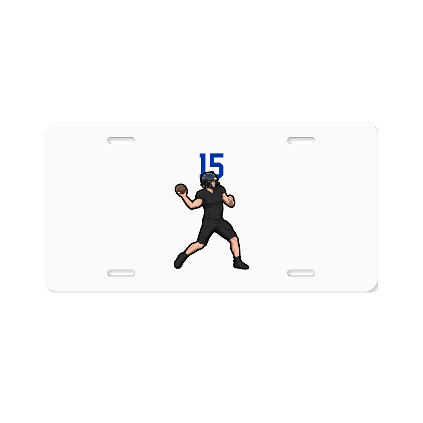 License Plate — Number Top in Classic