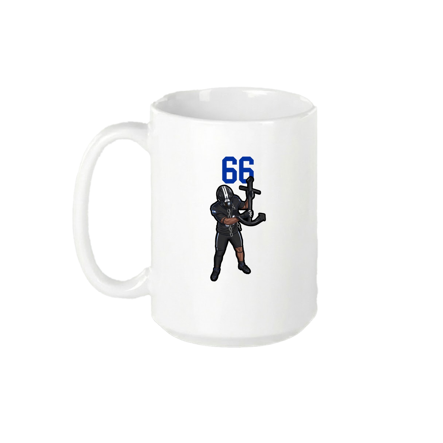 15oz Coffee Mug — Number Top in White