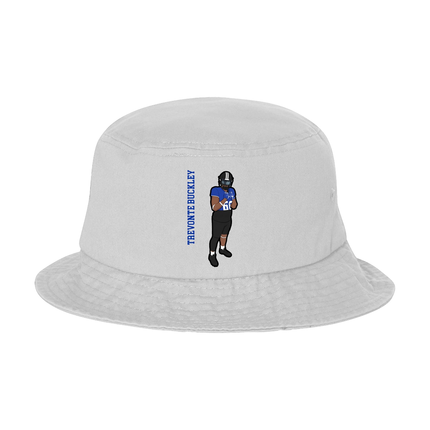 Bucket Cap — Name Vertical in White