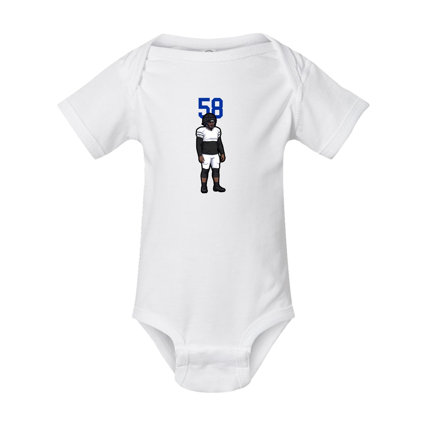 Baby Onesie — Number Top in White