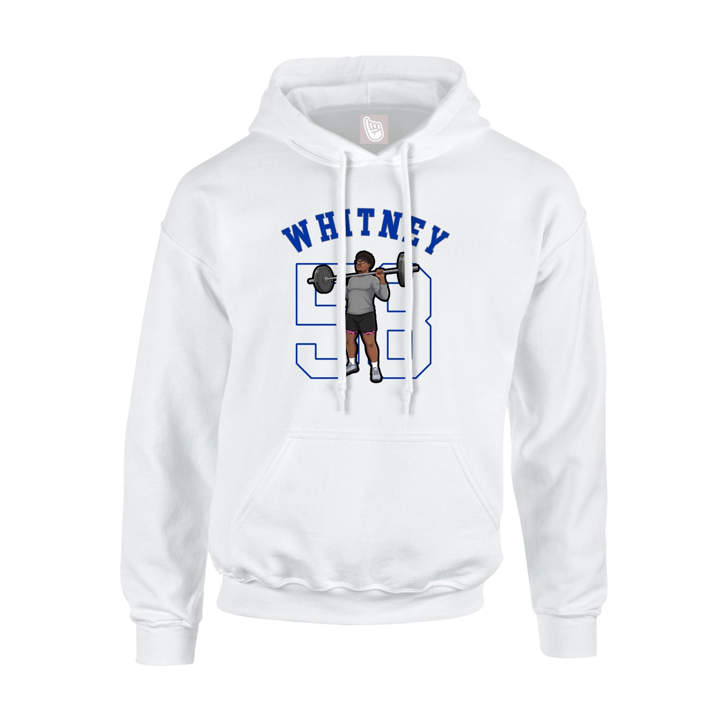 Youth Hoodie — Shirsey Arch in White