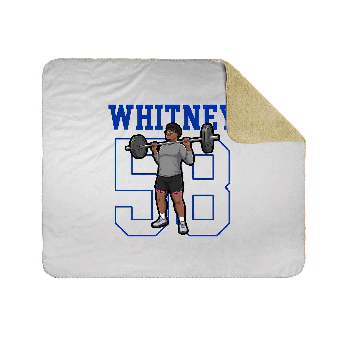 50x60 Sherpa Lined Throw Blanket