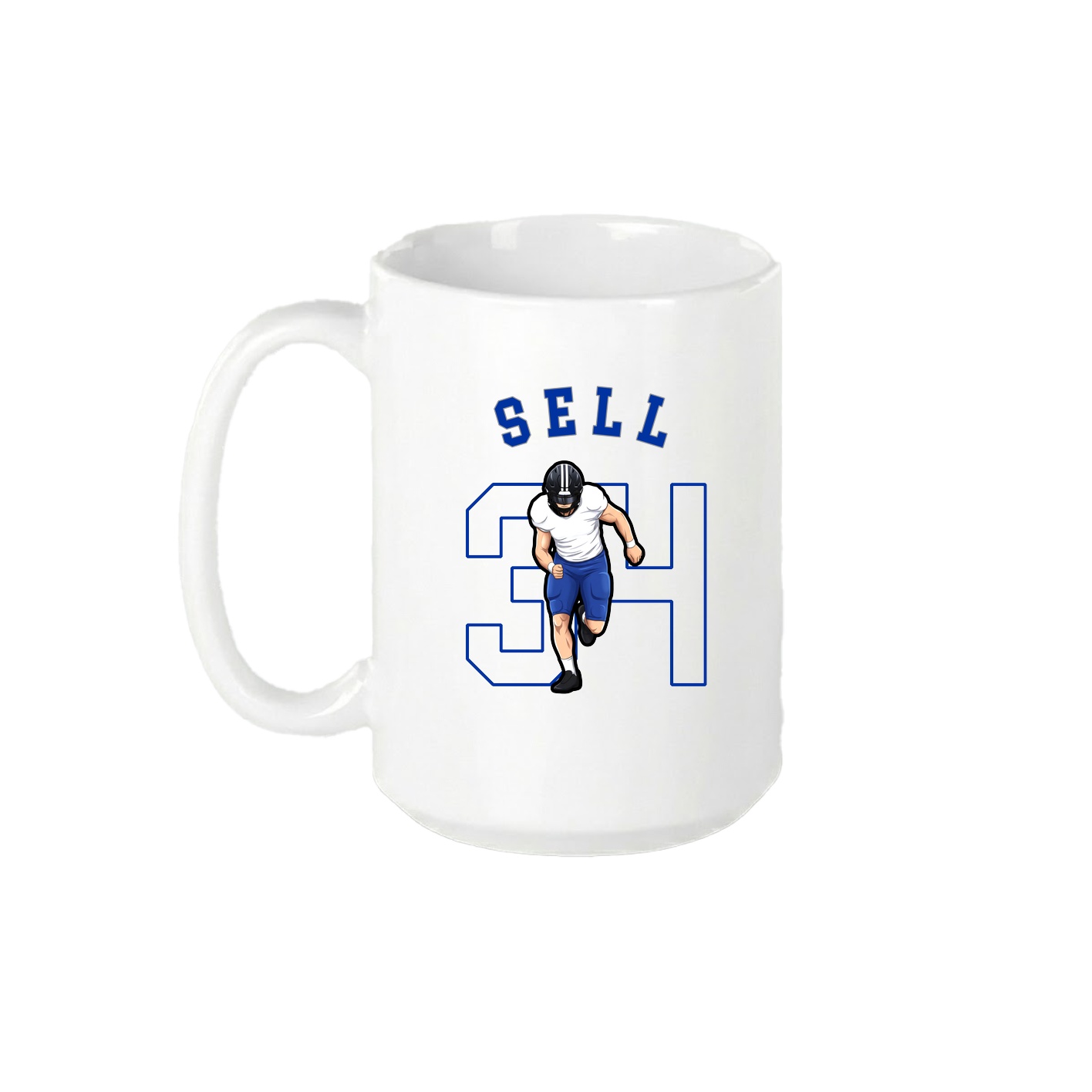 15oz Coffee Mug — Shirsey Arch in White