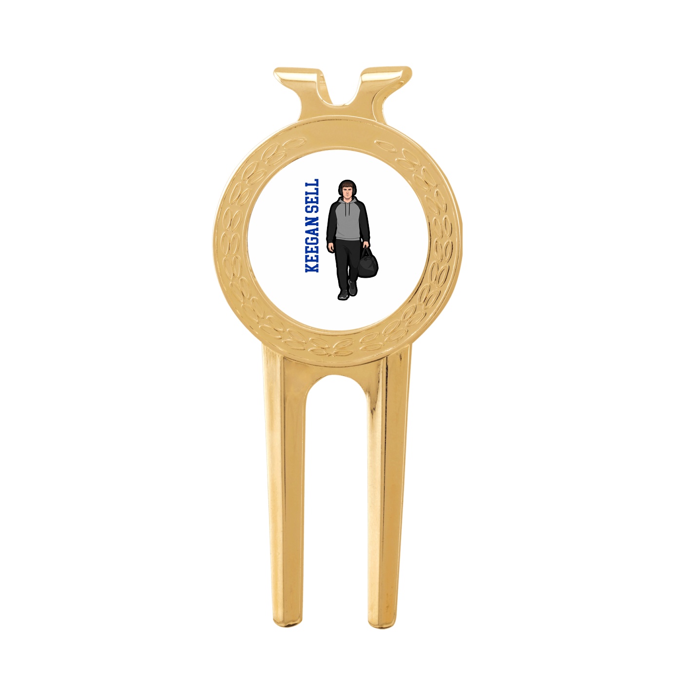 Divot Tool with Ball Marker — Name Vertical in Classic