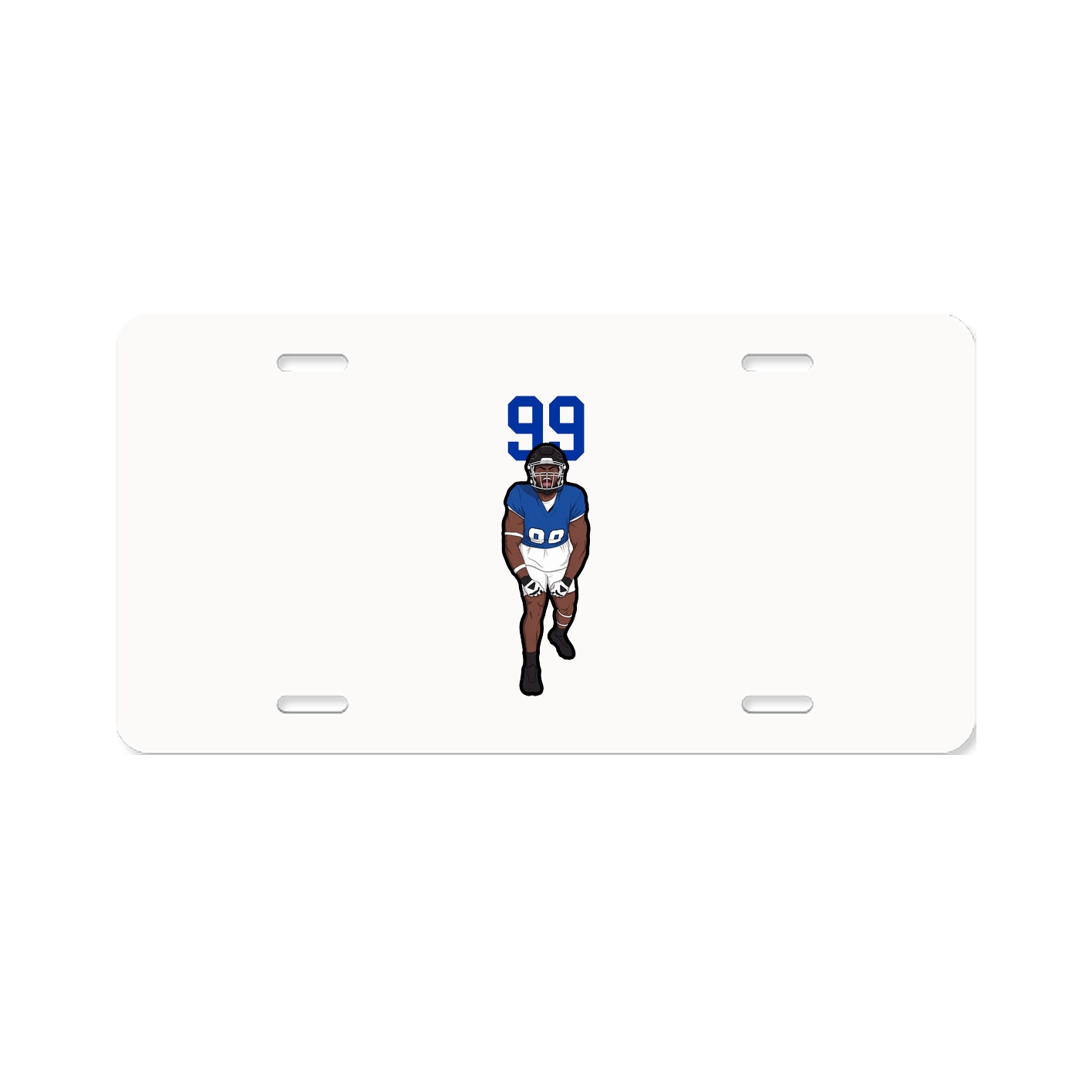 License Plate — Number Top in Classic