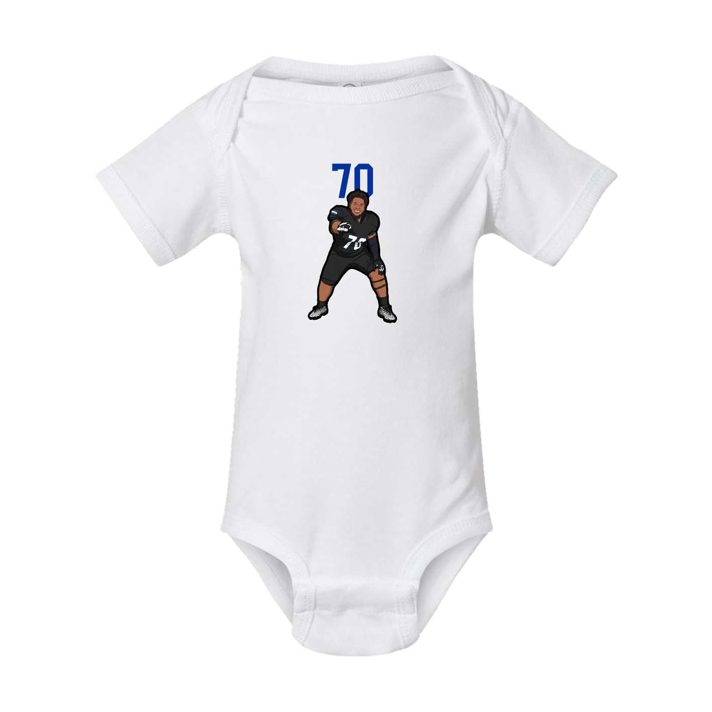 Baby Onesie — Number Top in White