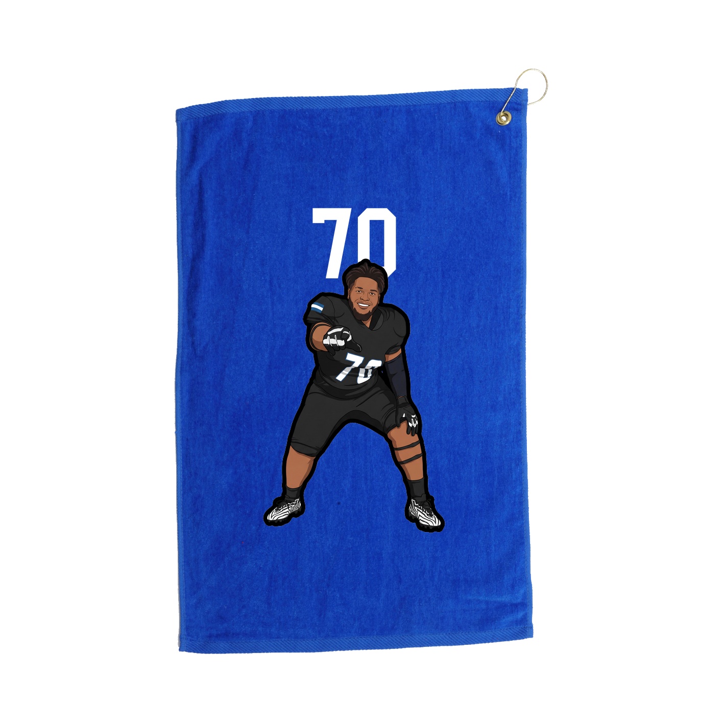 Golf Towel — Number Top in Royal