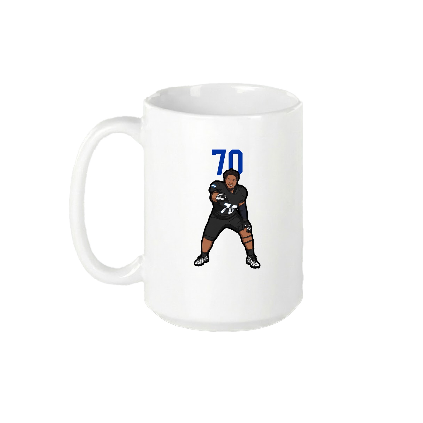 15oz Coffee Mug — Number Top in White