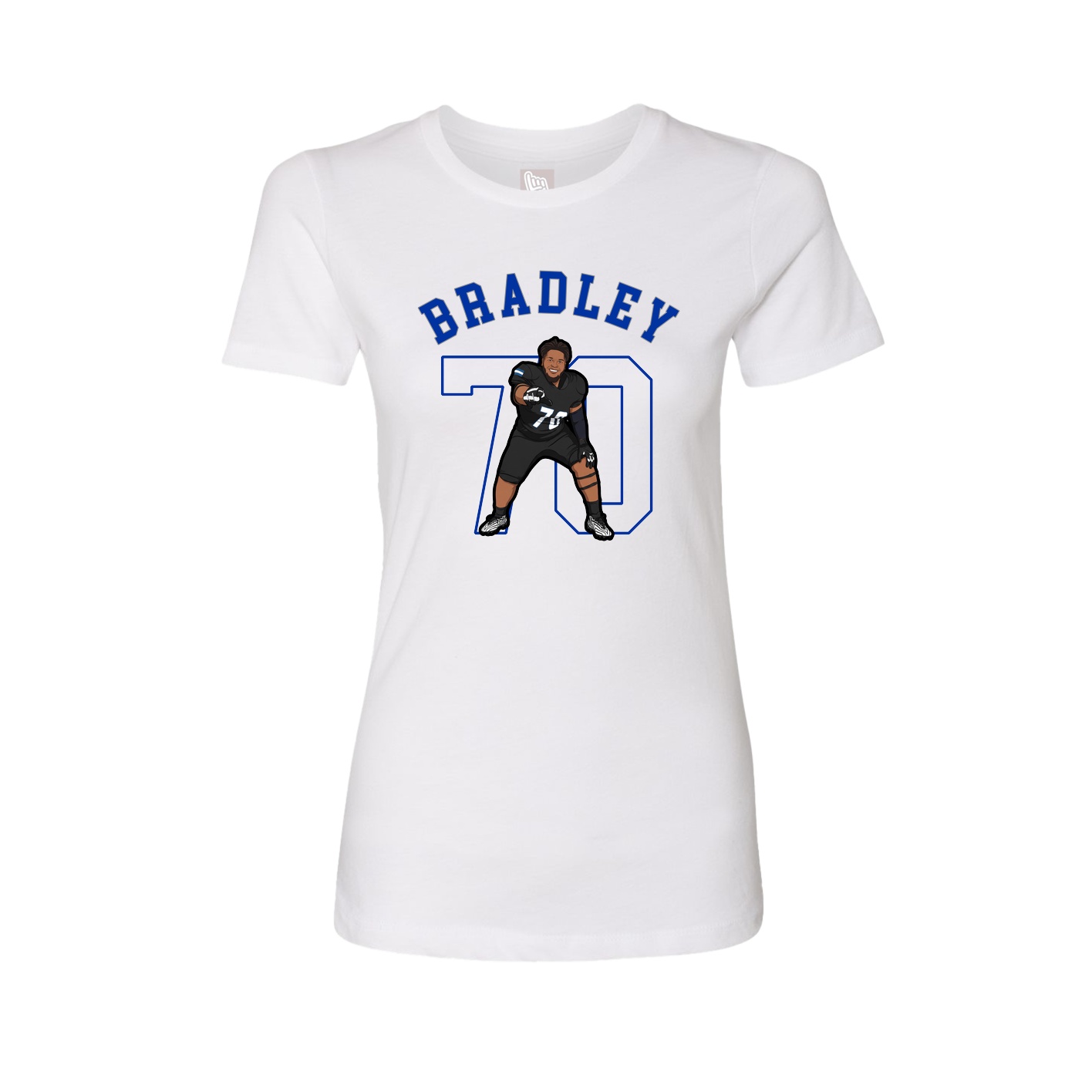 Fitted Women's Tee — Shirsey Arch in White
