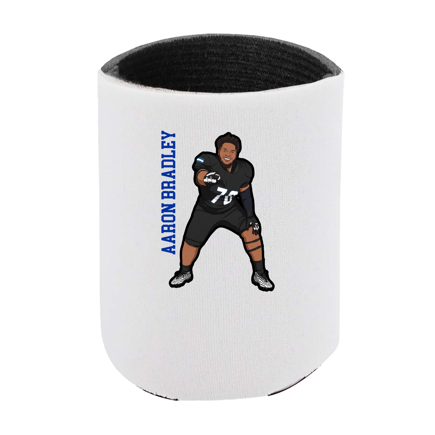 Can Holder — Name Vertical in White