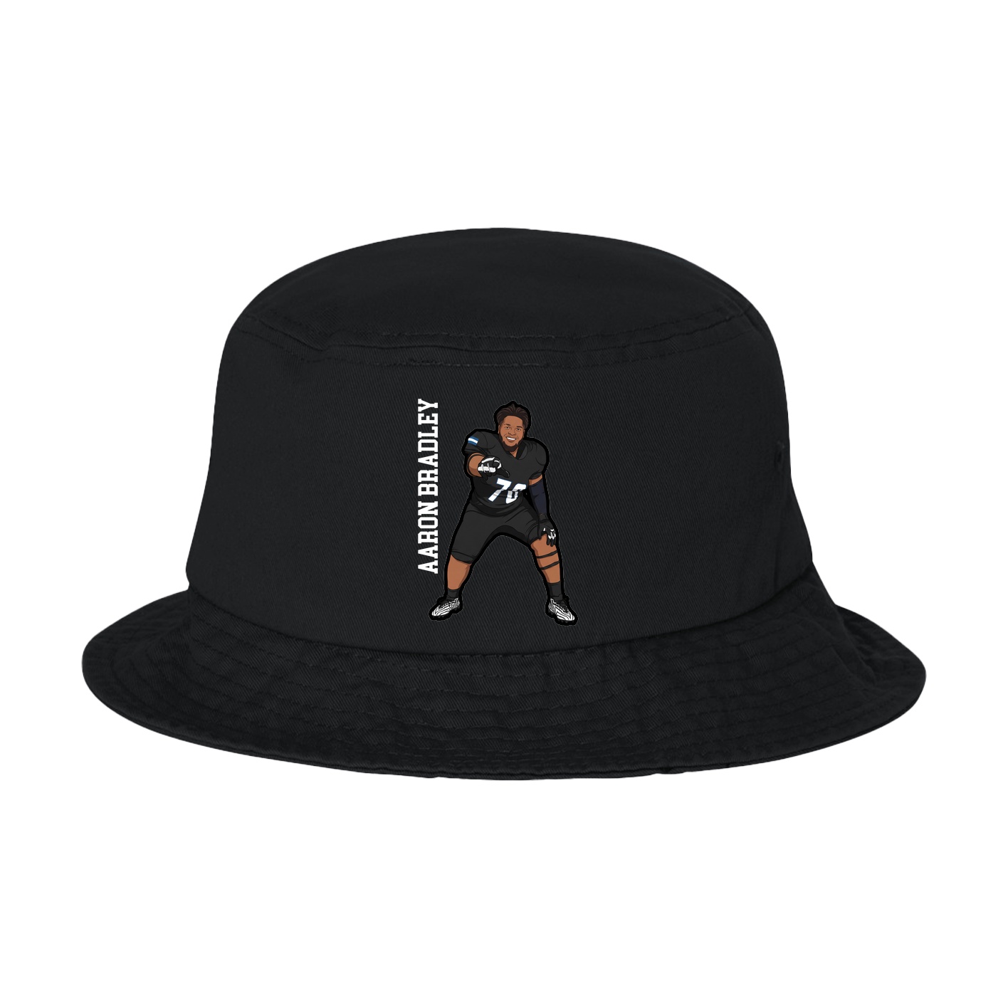 Bucket Cap — Name Vertical in Black
