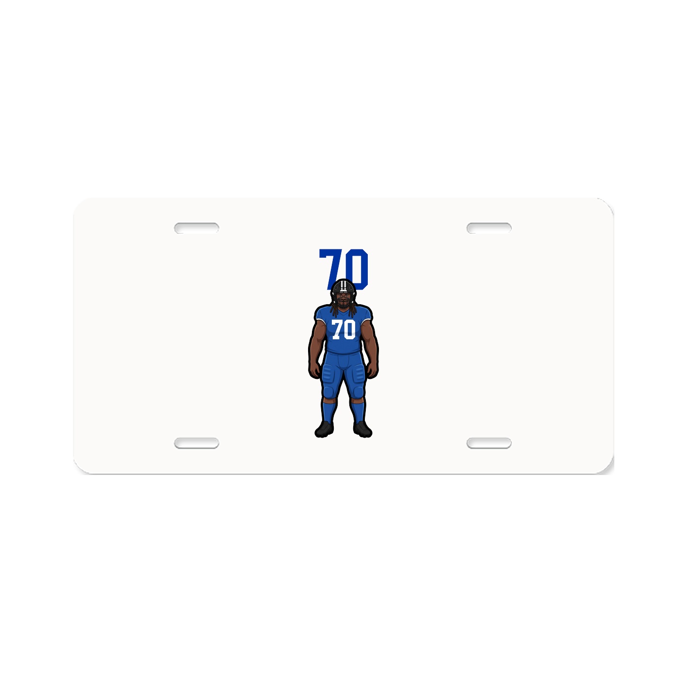 License Plate — Number Top in Classic