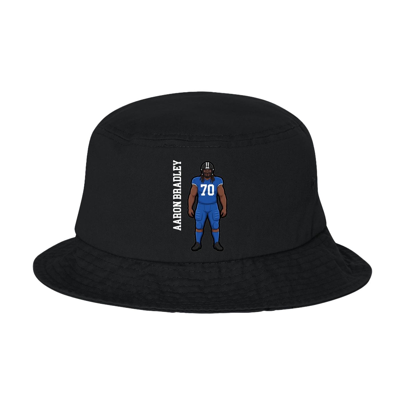 Bucket Cap — Name Vertical in Black