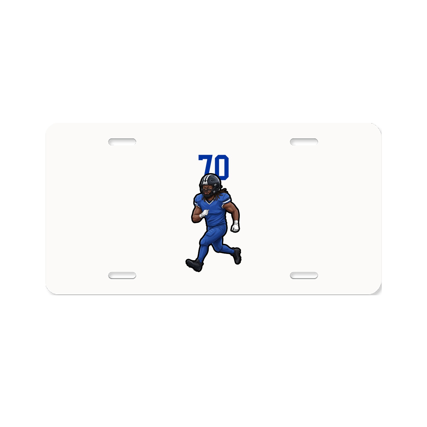 License Plate — Number Top in Classic