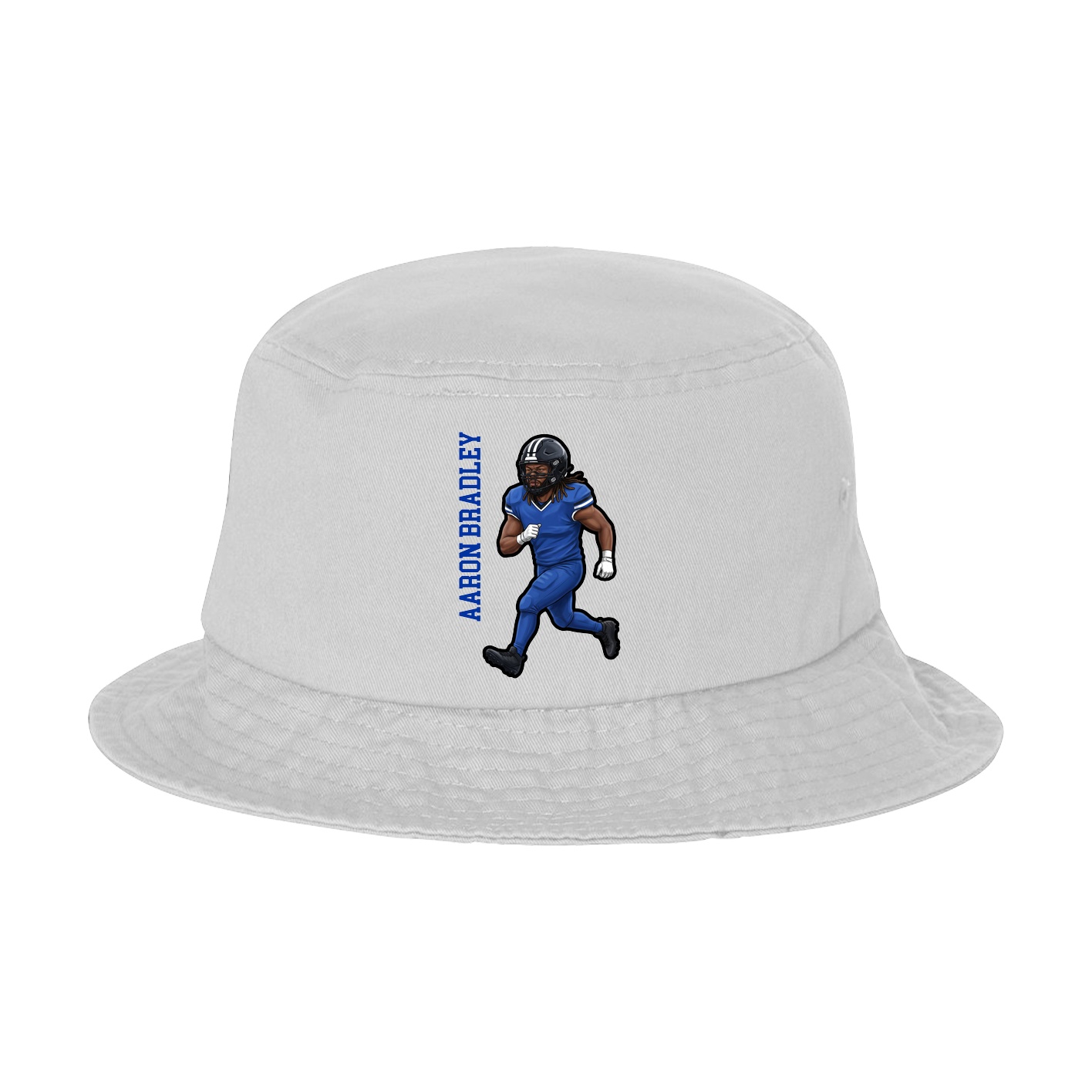 Bucket Cap — Name Vertical in White