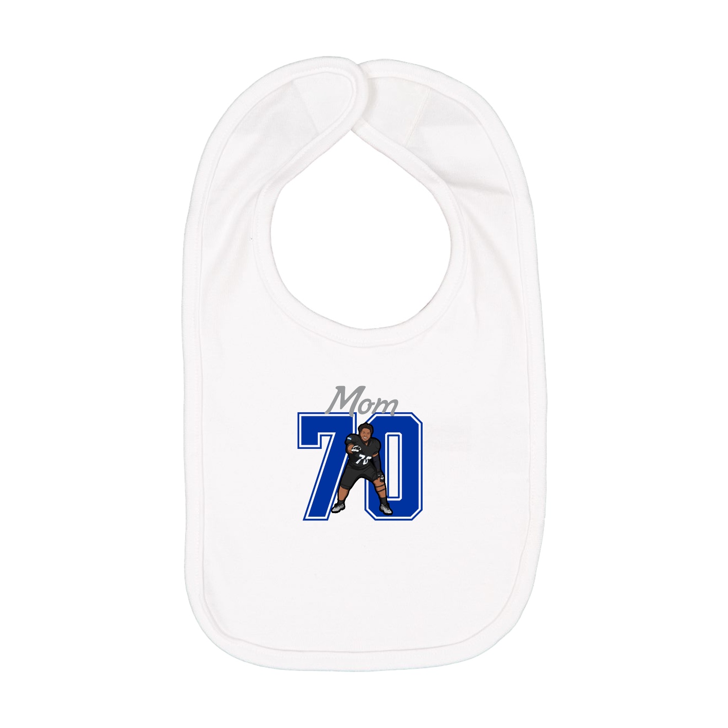 Infant Bib — Mothers Day Shirsey in White
