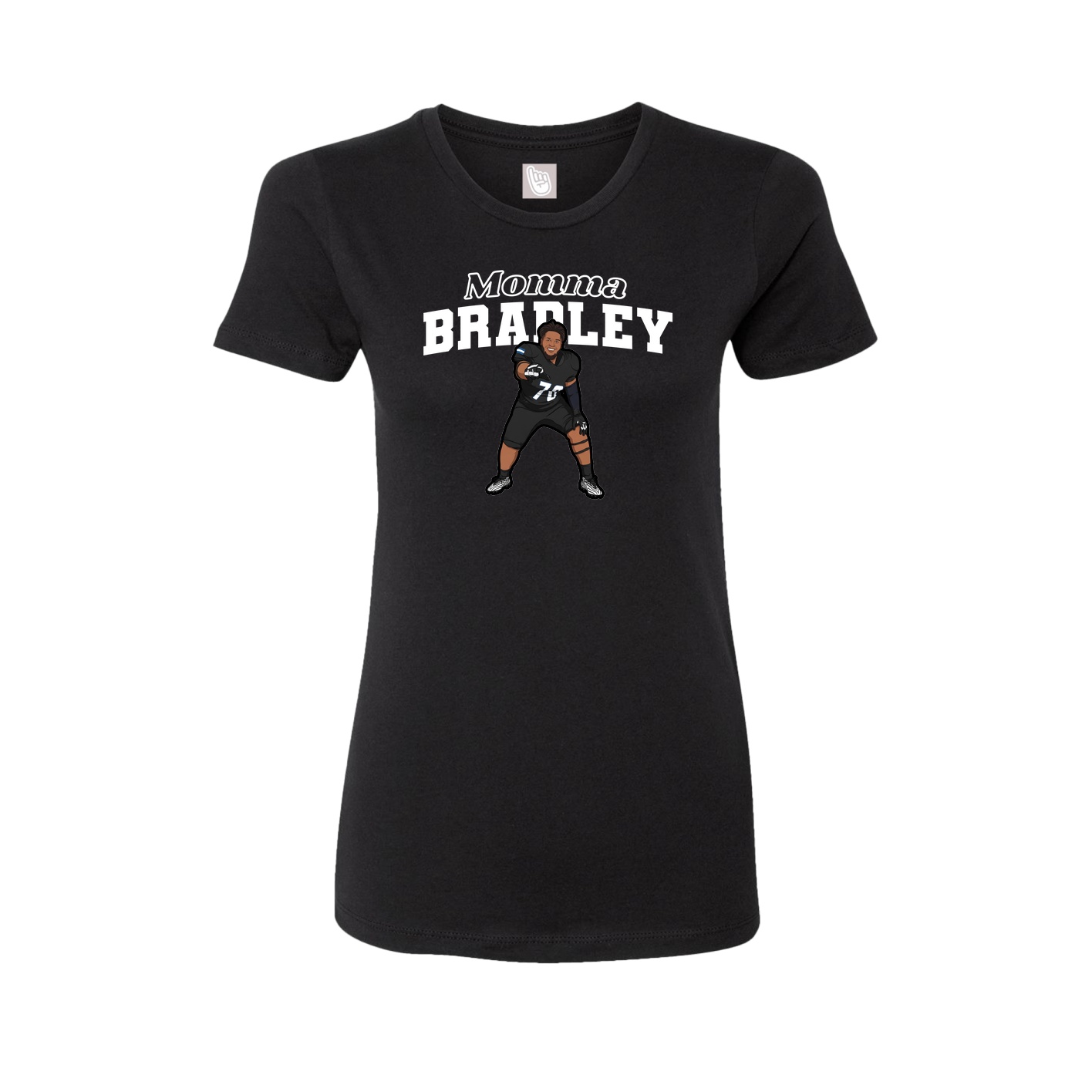 Womens Tee — Mothers Day Block in Black