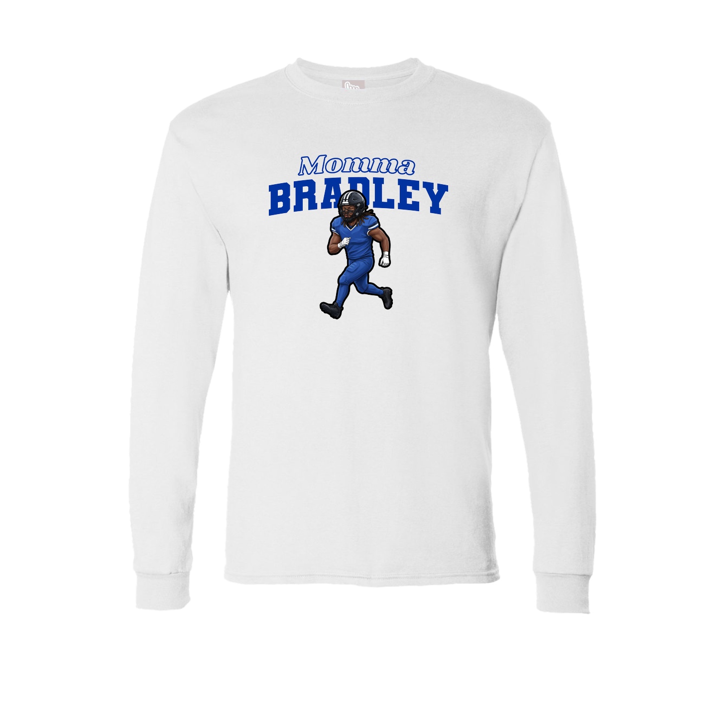 Long Sleeve Tee — Mothers Day Block in White