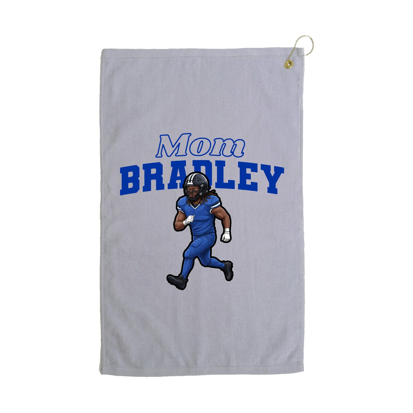 Golf Towel — Mothers Day Block in Grey