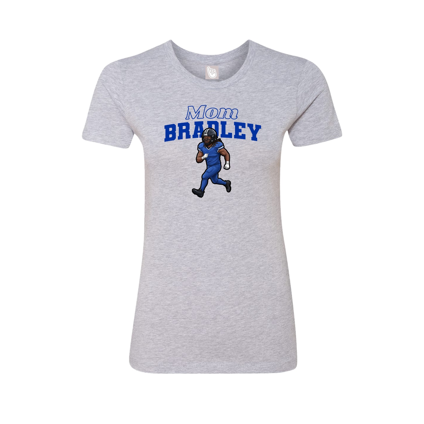 Womens Tee — Mothers Day Block in Grey