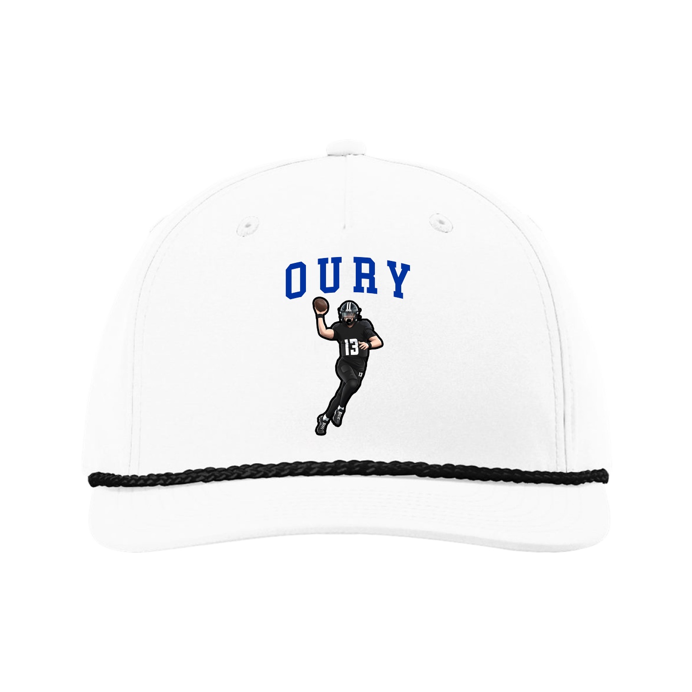 Five-Panel Classic Rope Cap — Shirsey in White