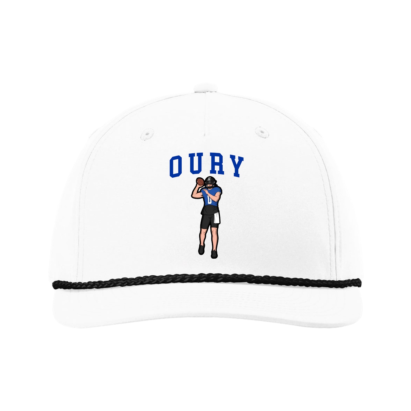 Five-Panel Classic Rope Cap — Shirsey in White