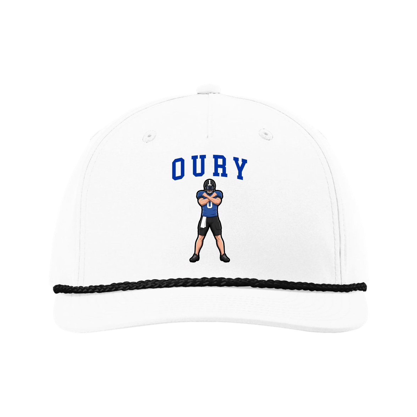 Five-Panel Classic Rope Cap — Shirsey in White