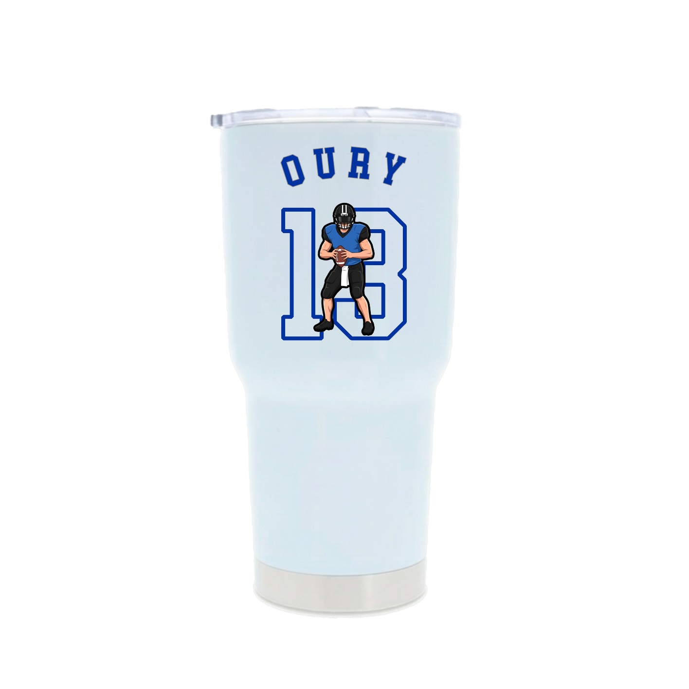 30oz Stainless Steel Tumbler — Shirsey Arch in White