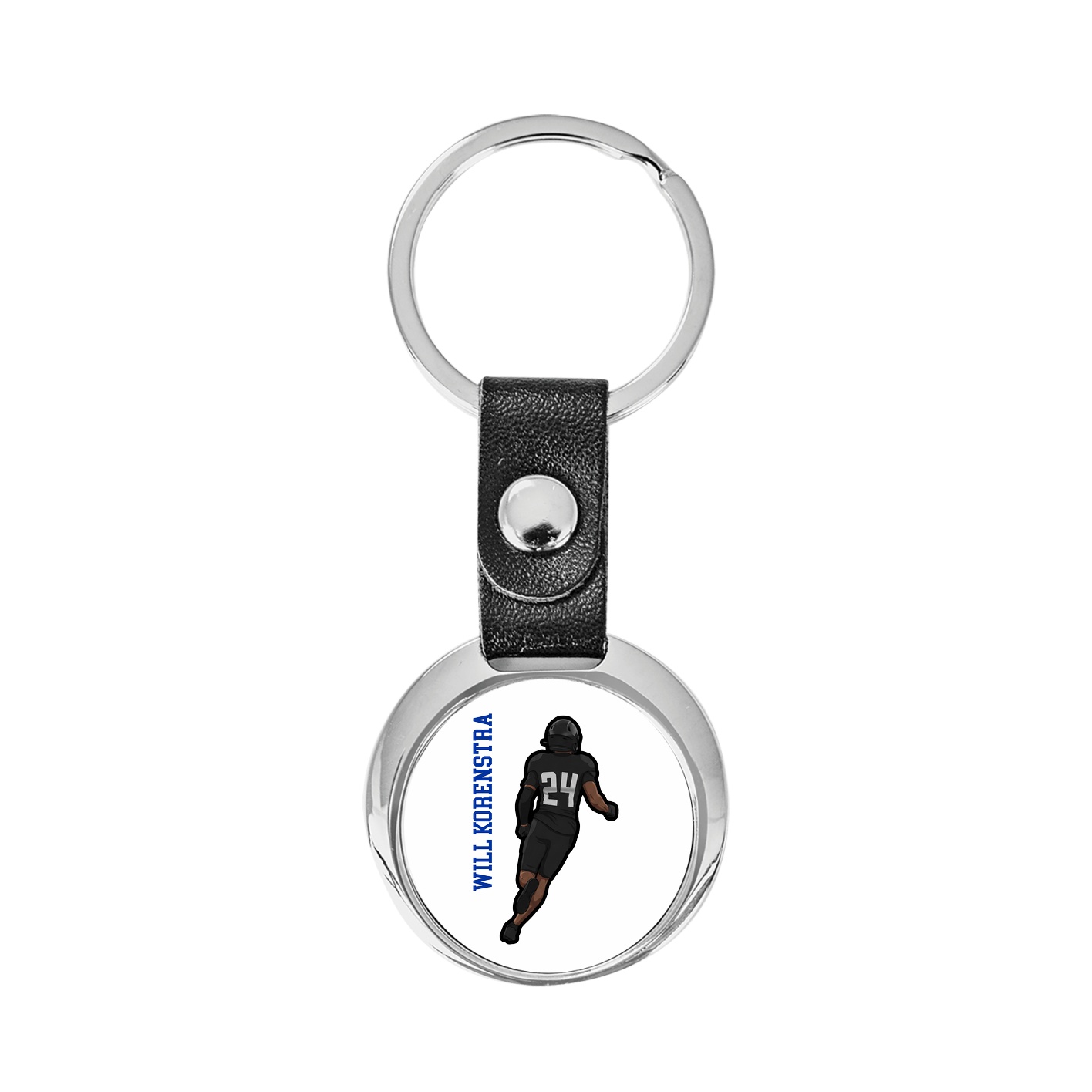 Key Chain — Name Vertical in Classic