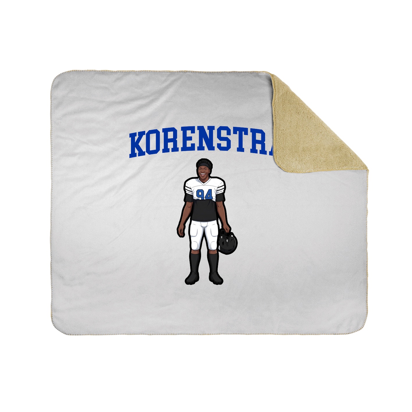 Throw Blanket — Shirsey in White