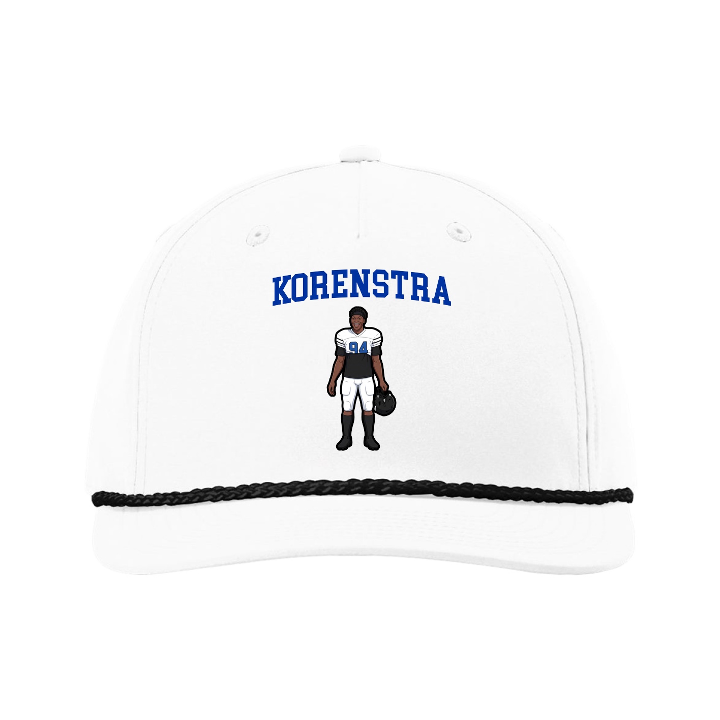 Five-Panel Classic Rope Cap — Shirsey in White