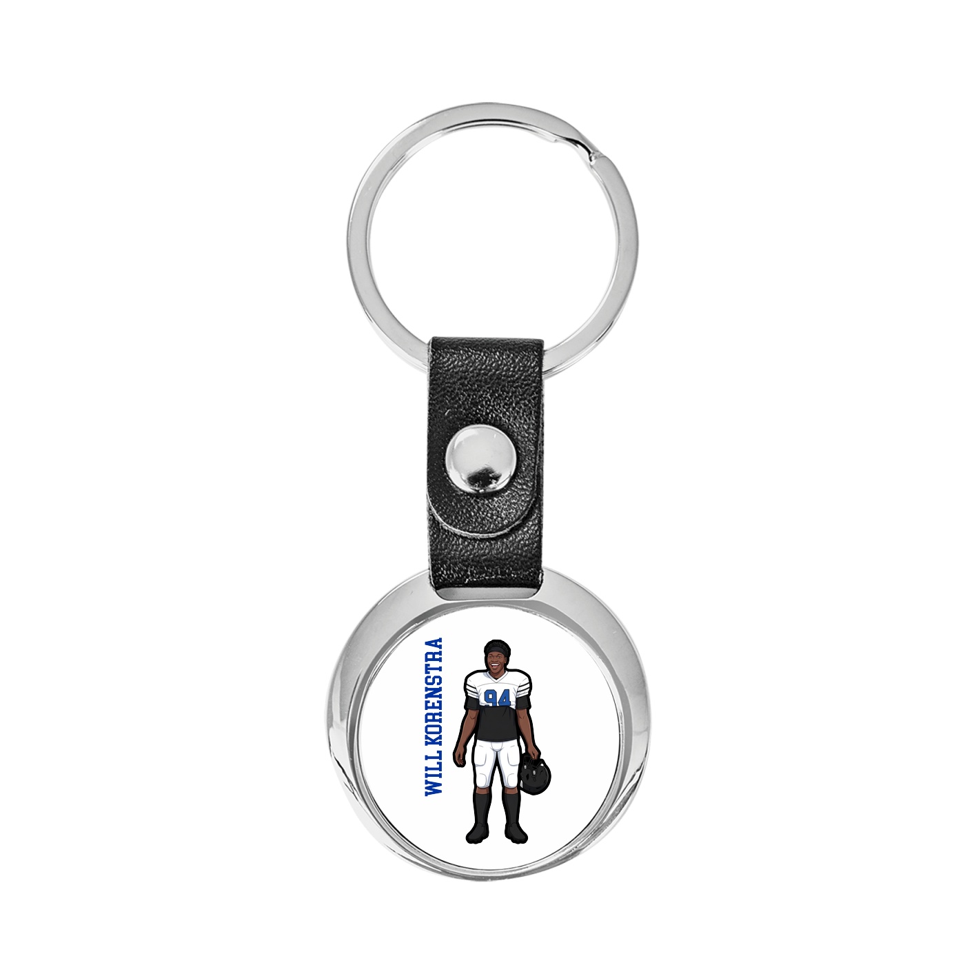 Key Chain — Name Vertical in Classic