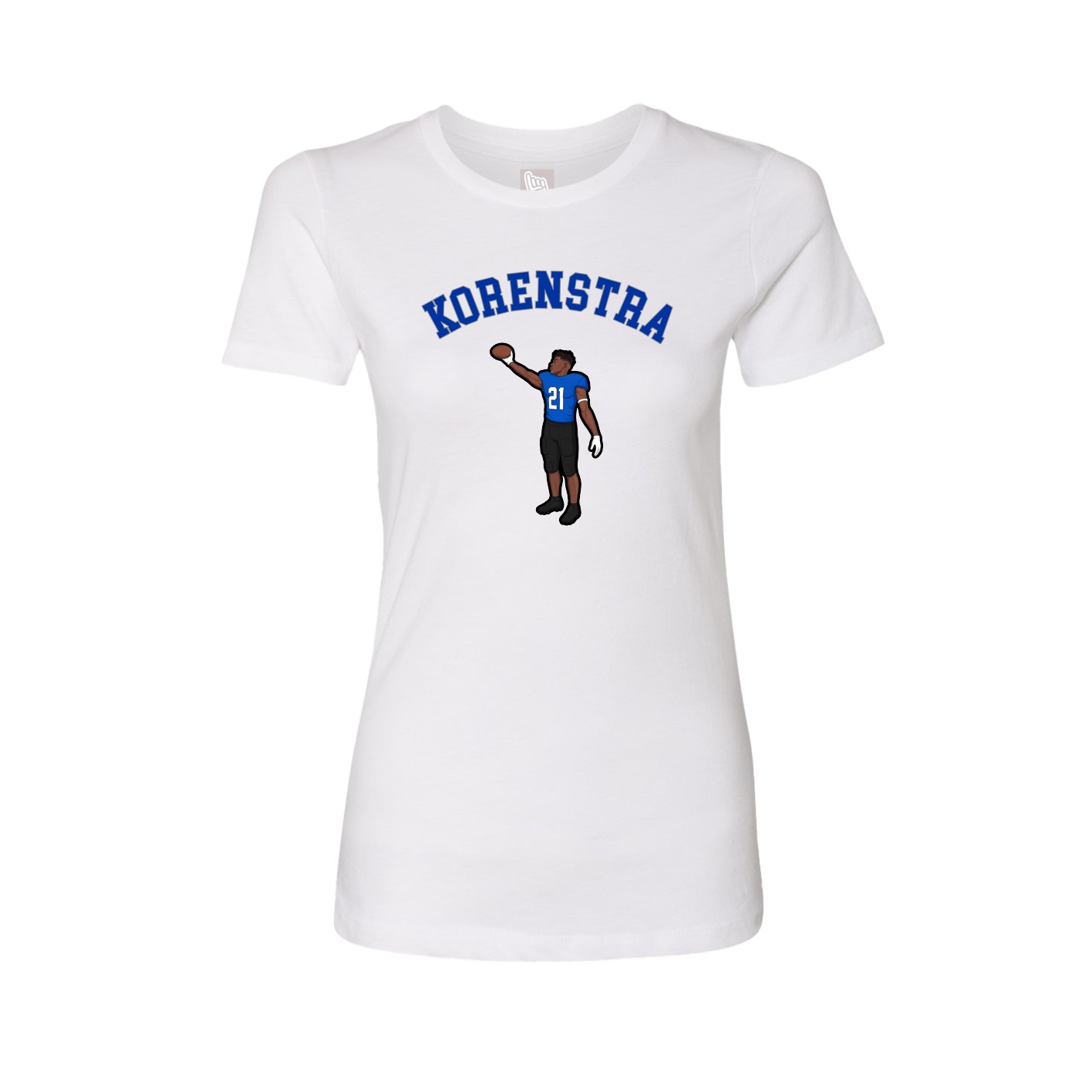 Fitted Women's Tee — Shirsey Arch in White