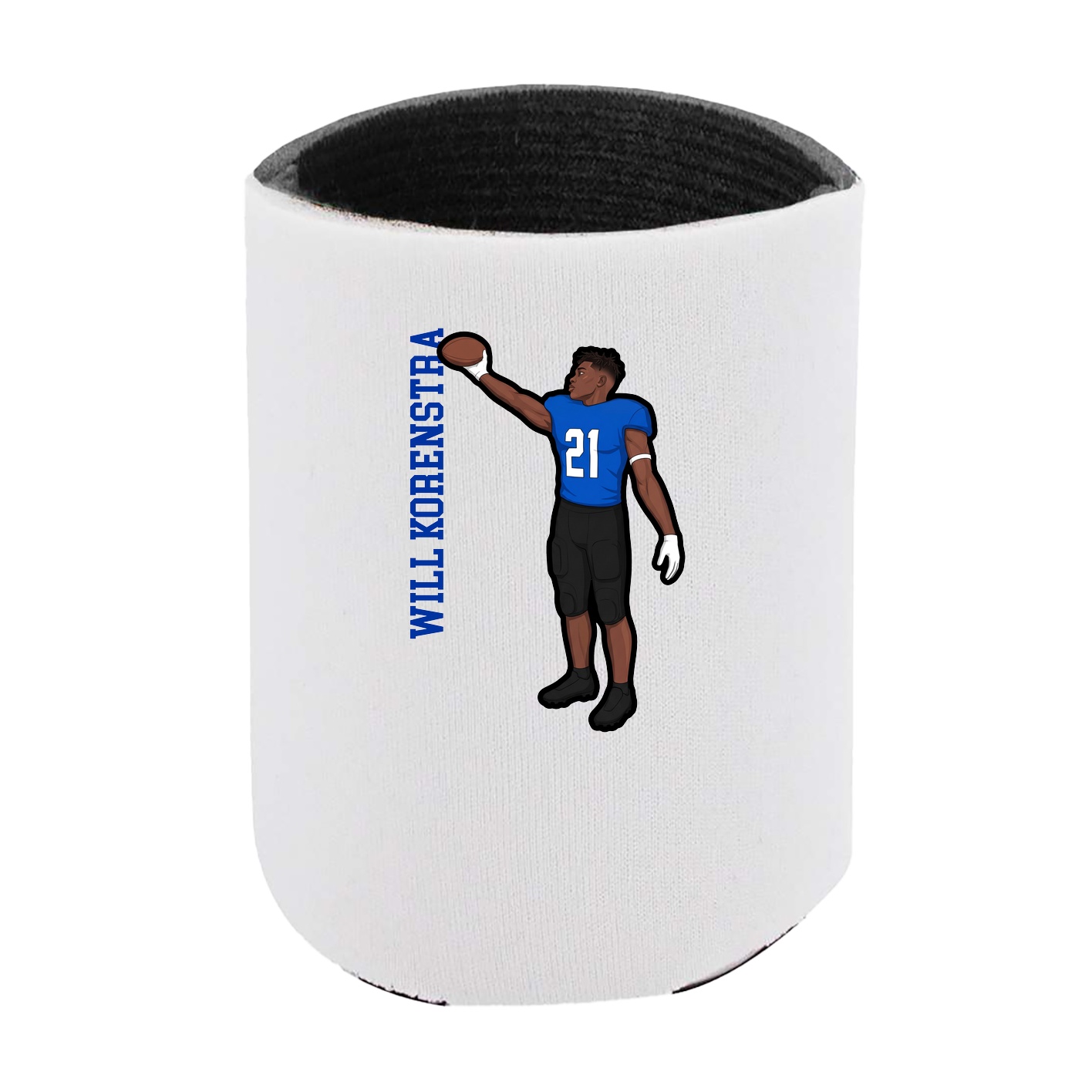 Can Holder — Name Vertical in White