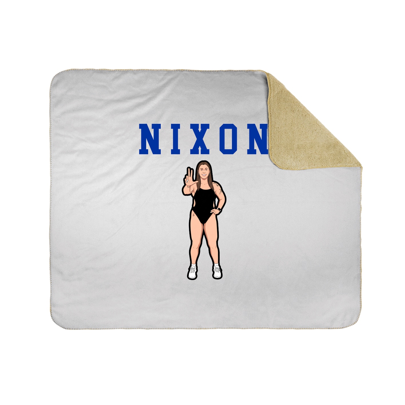 Throw Blanket — Shirsey in White