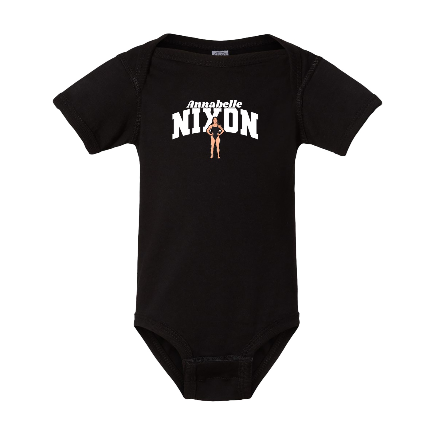 Baby Onesie — Signature Arch in Black