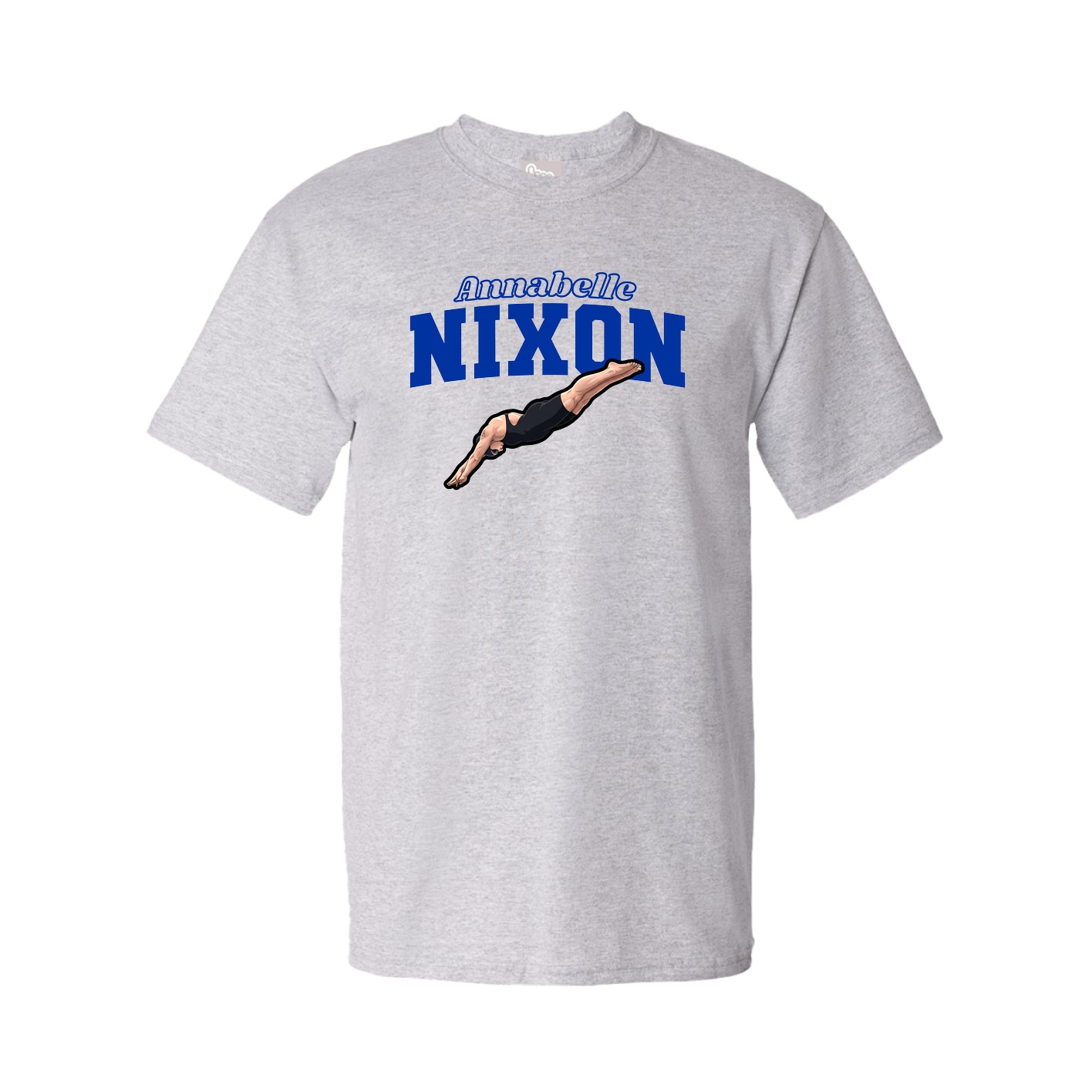 Youth Tee — Name Arch in Grey