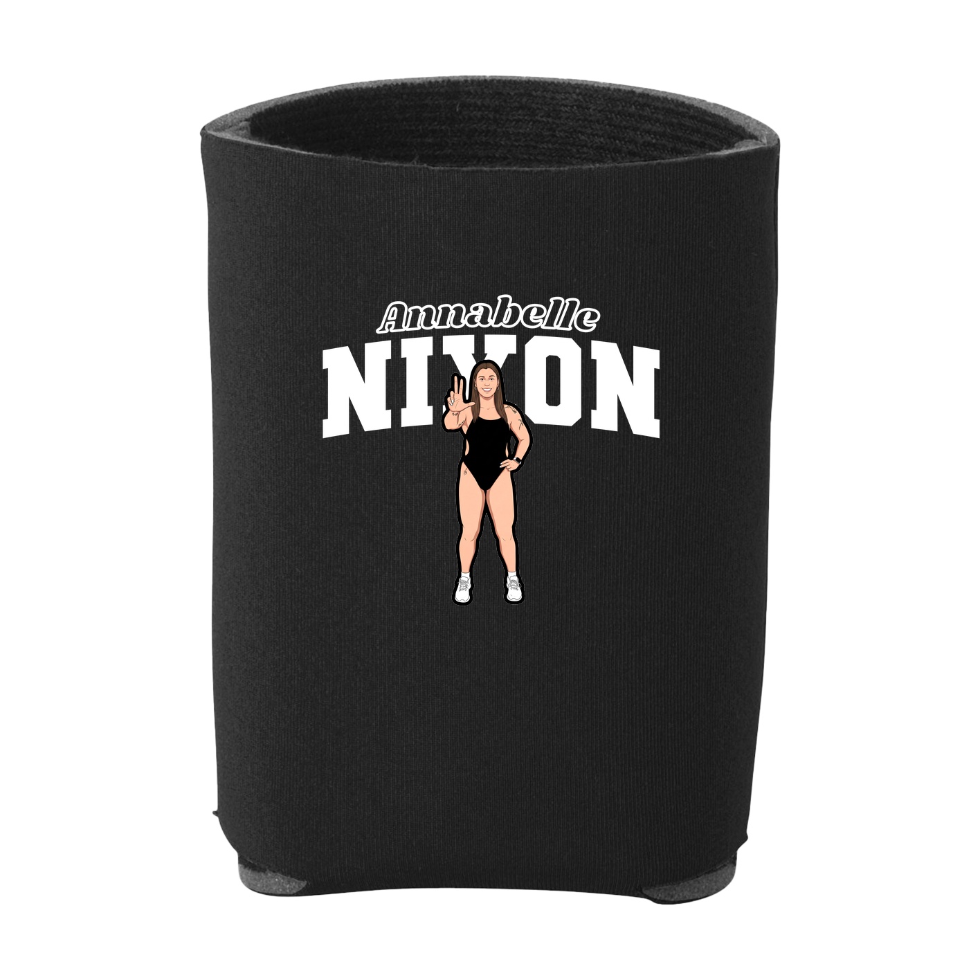 Can Holder — Name Arch in Black