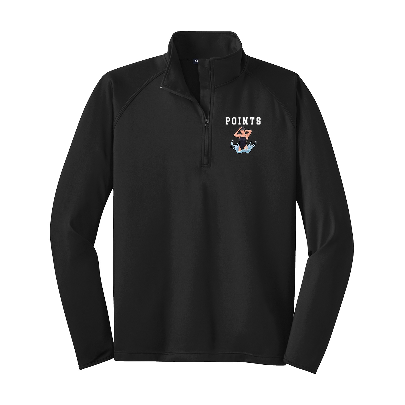 Q-Zip Pullover — Shirsey in Black