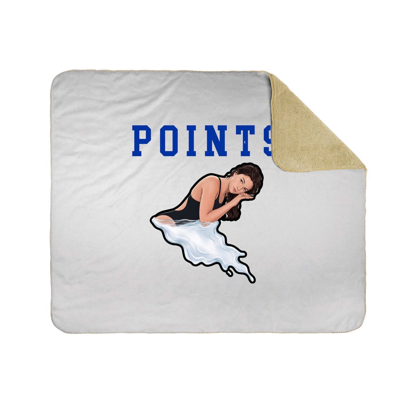 Throw Blanket — Shirsey in White