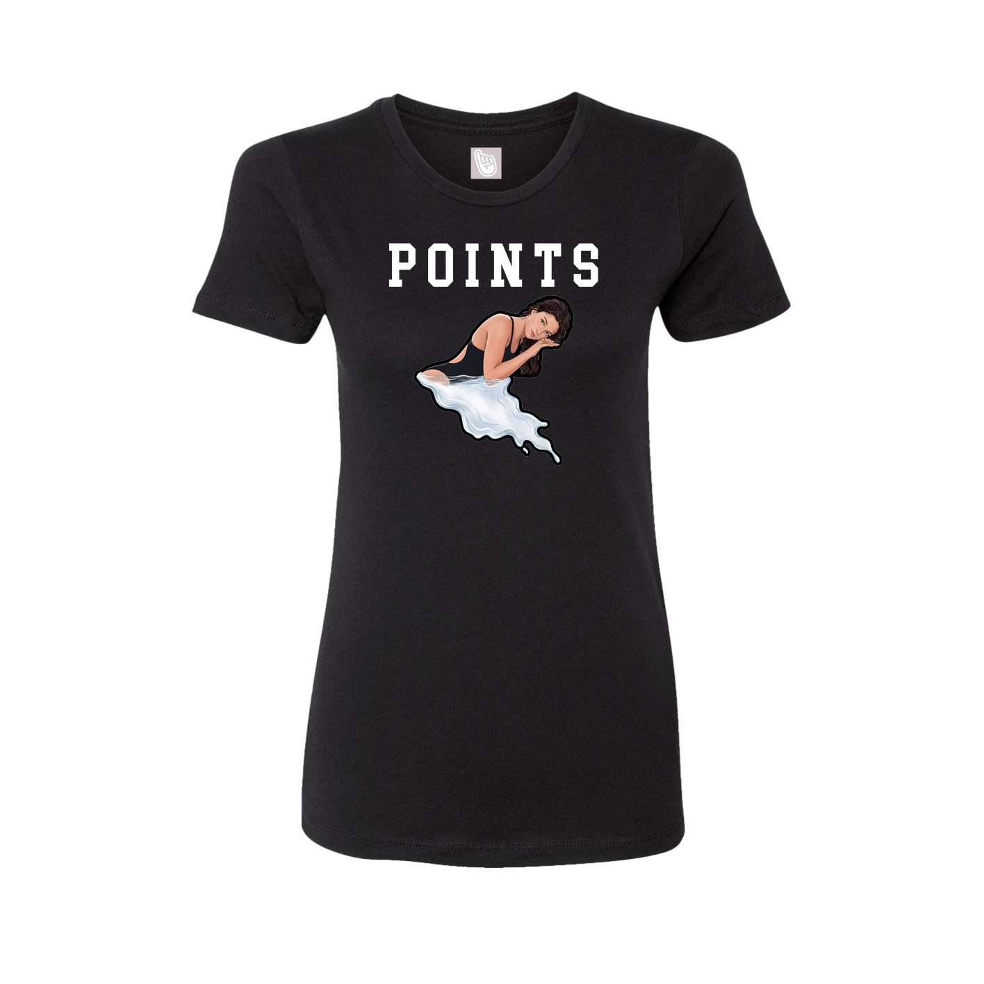 Fitted Women's Tee — Shirsey in Black