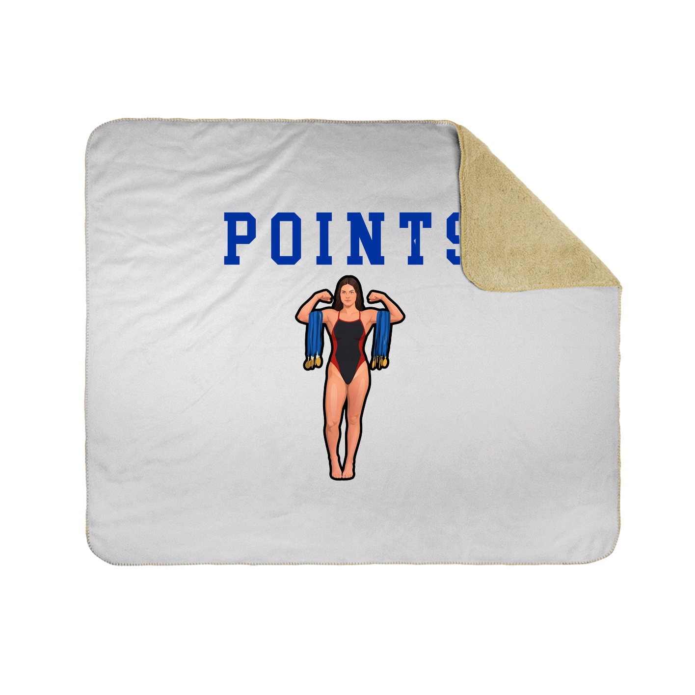 Throw Blanket — Shirsey in White