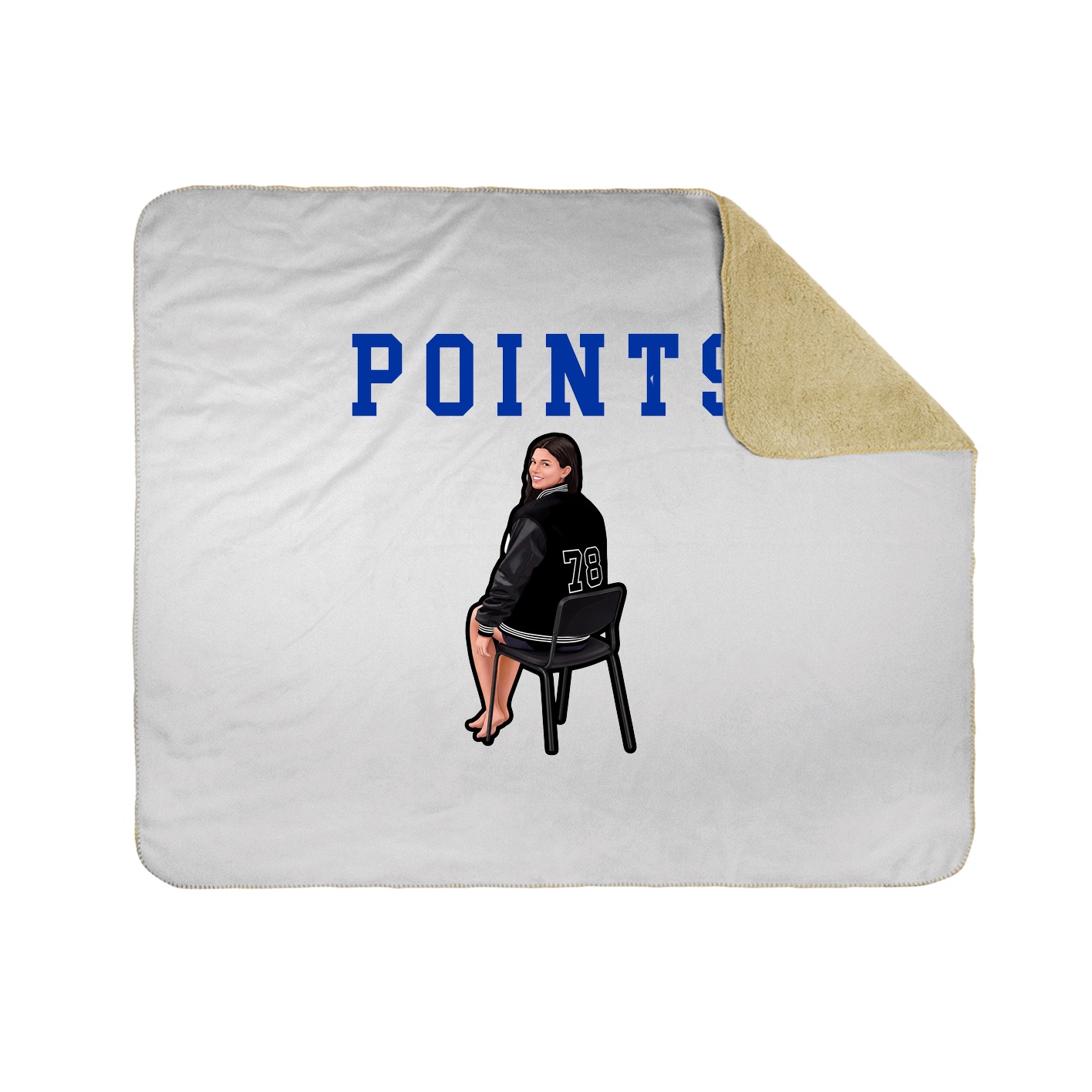 Throw Blanket — Shirsey in White